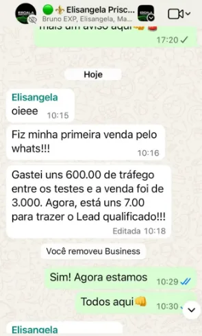 Depoimento de cliente 1
